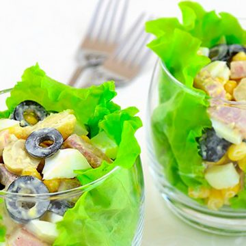 Салат "Квинтет" с ветчиной Салат "Квинтет" с ветчиной