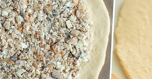 Сочный пирог с курицей и грибами Сочный пирог с курицей и грибами