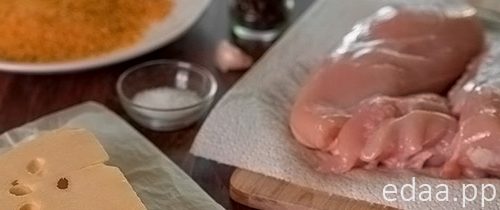 Котлетки куриные с сырной начинкой Котлетки куриные с сырной начинкой