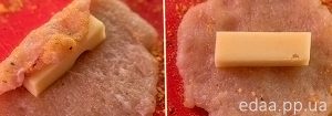 Котлетки куриные с сырной начинкой