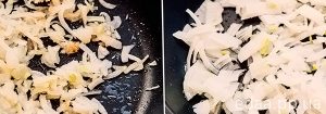 Лук жарим до золотистого цвета