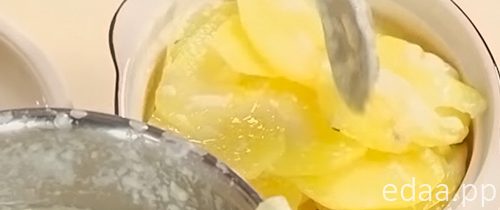 Картофельный гратен с сыром Картофельный гратен с сыром