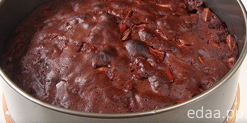 Шоколадная шарлотка с яблоками Шоколадная шарлотка с яблоками